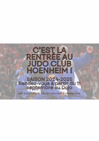 Image de l'actu 'Rentrée sportive du Judo Club Hoenheim'