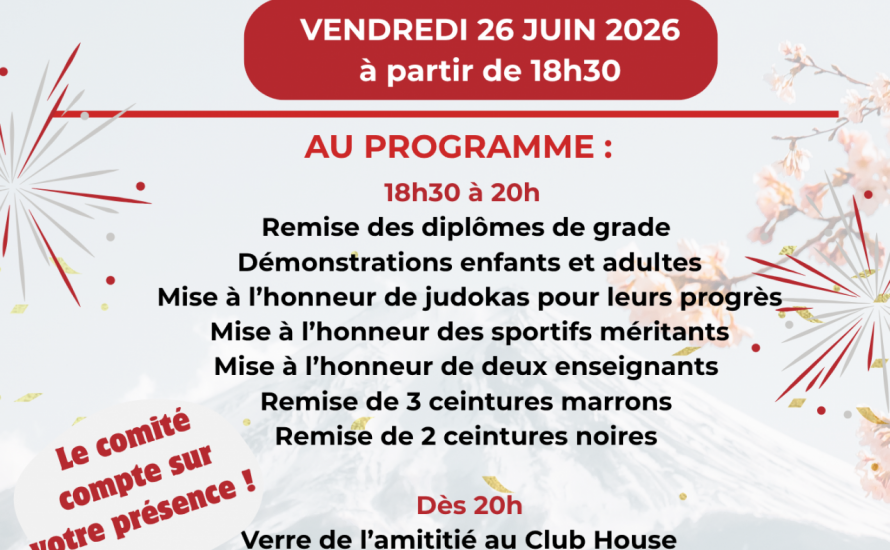 Fête du Club 26 juin 2026